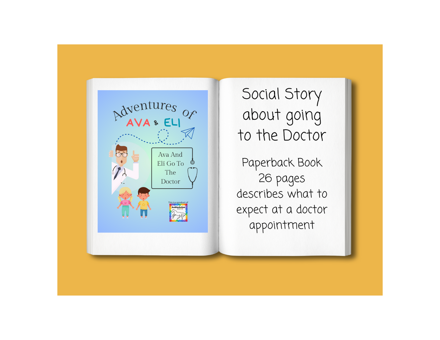 Social Story About Going to the Doctor, Children's Paperback Book