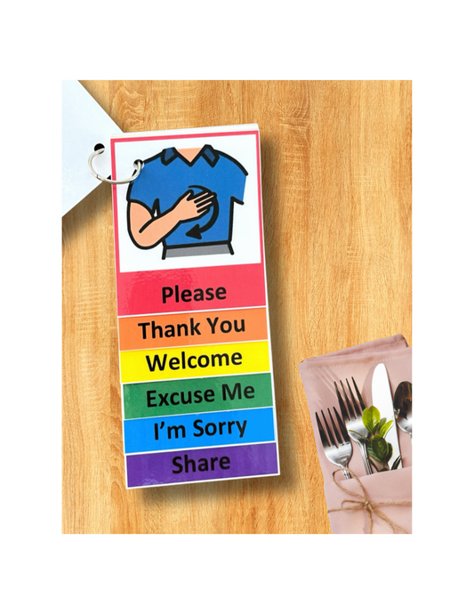 Good Manners Visual Aid Booklet