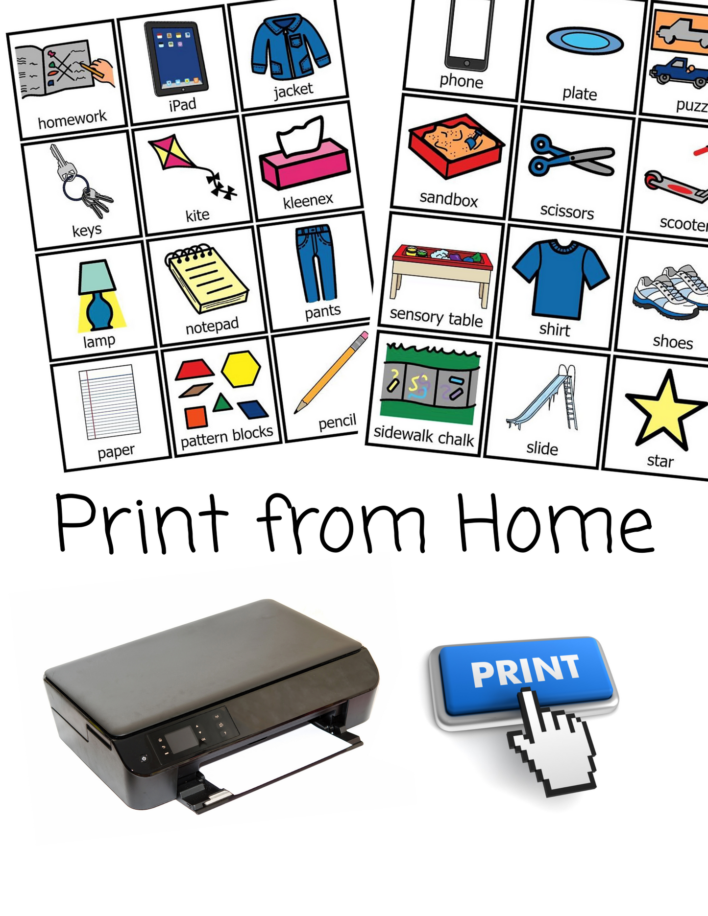 Everyday Items- picture cards, Digital Download