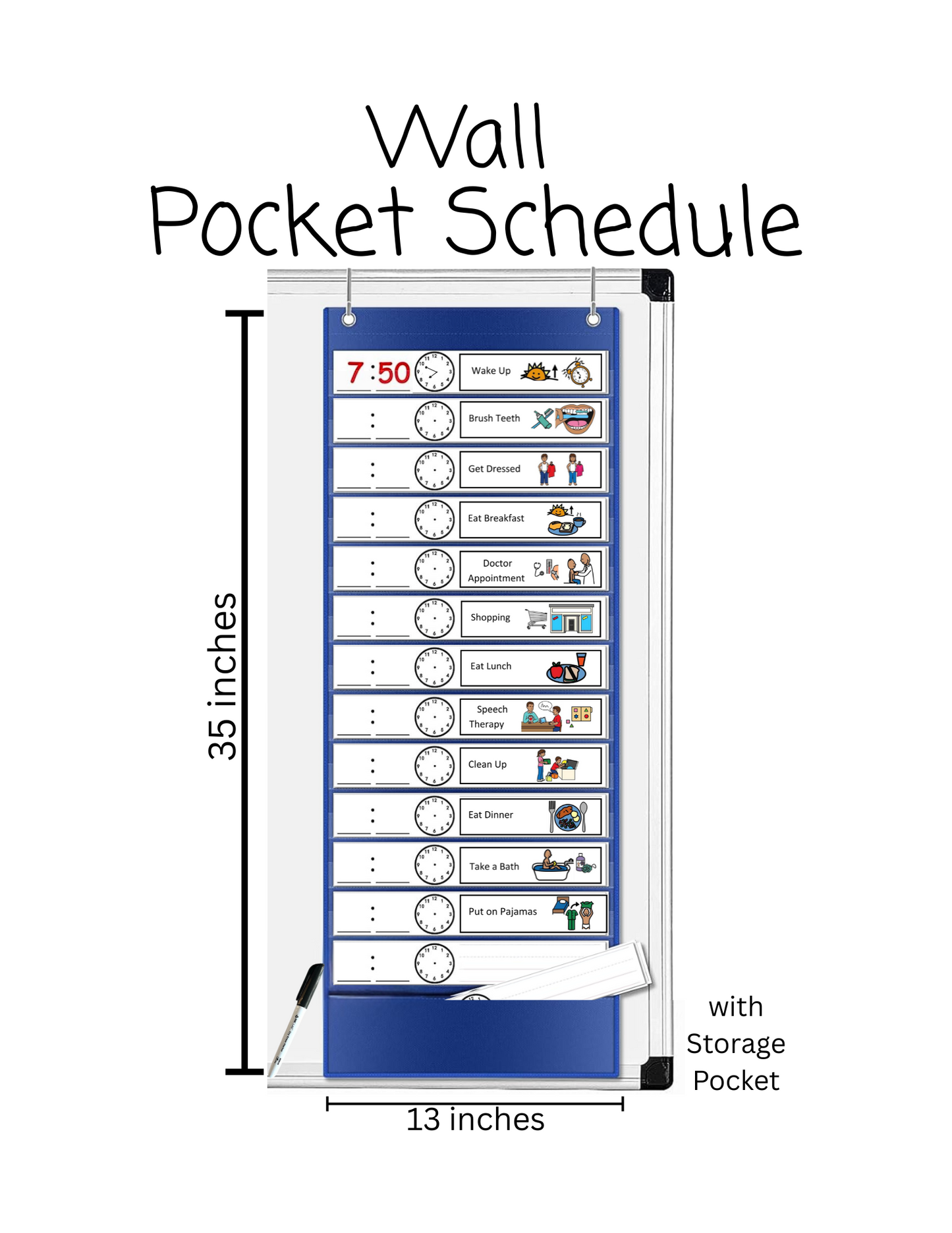 Wall Pocket Schedule