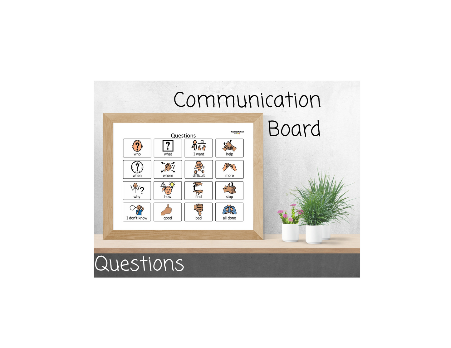 Questions Communication Board