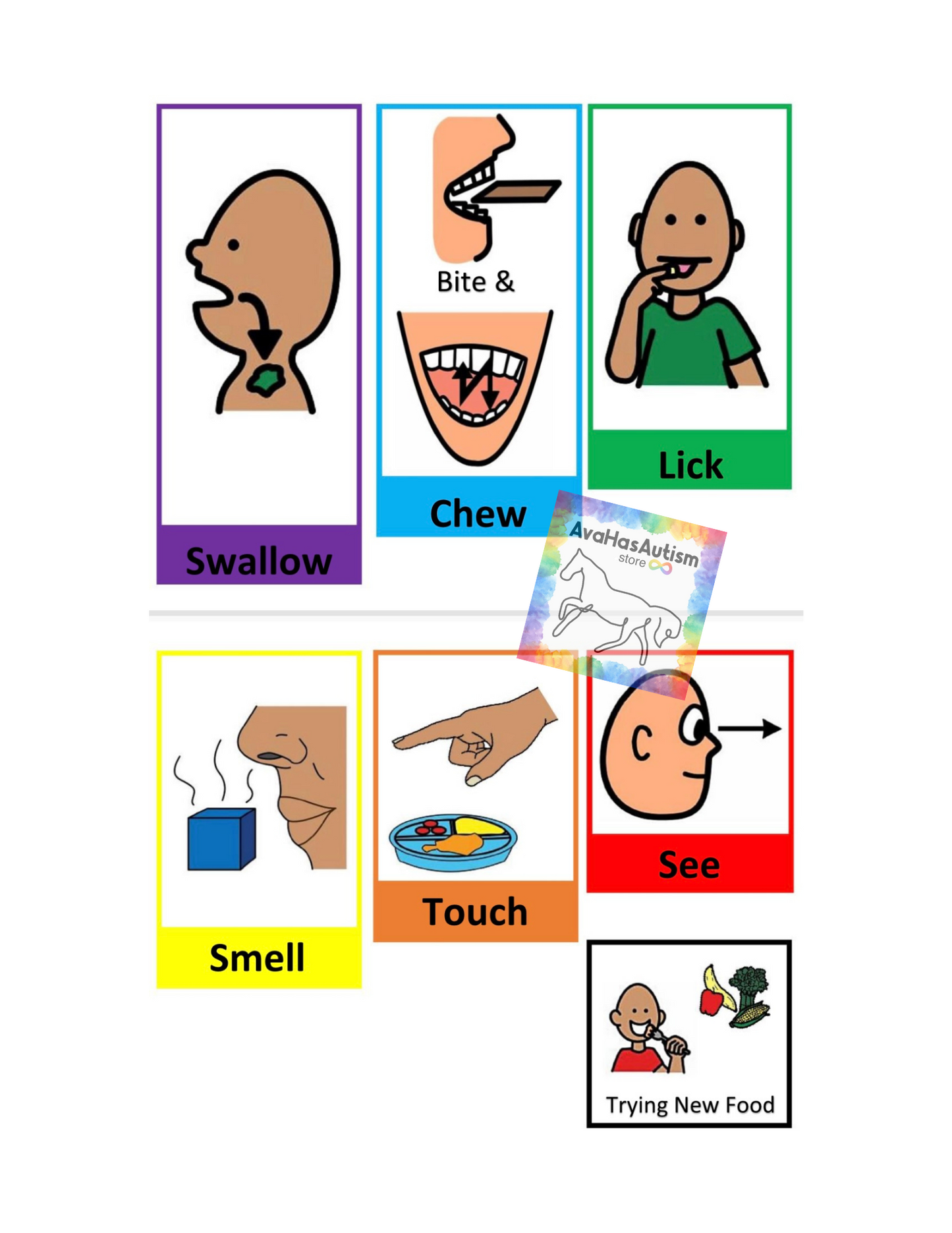 Trying New Foods Visual Aid Booklet