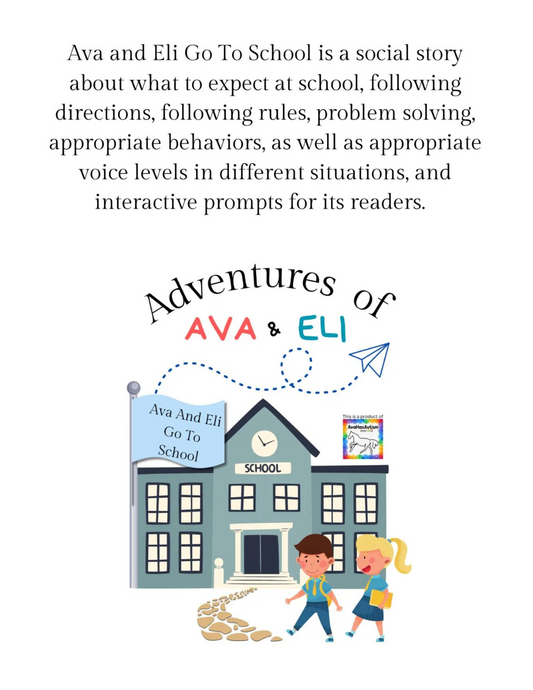 Social Story About Going to School, Children's Paperback Book