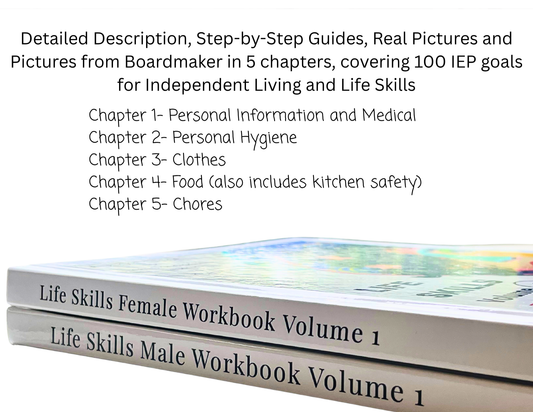 Life Skills Workbook- Male/Female- Independent Living