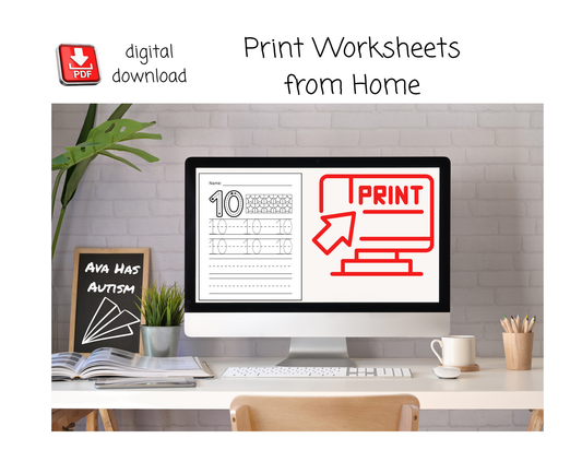 Worksheets- Numbers 0-10 Writing Practice