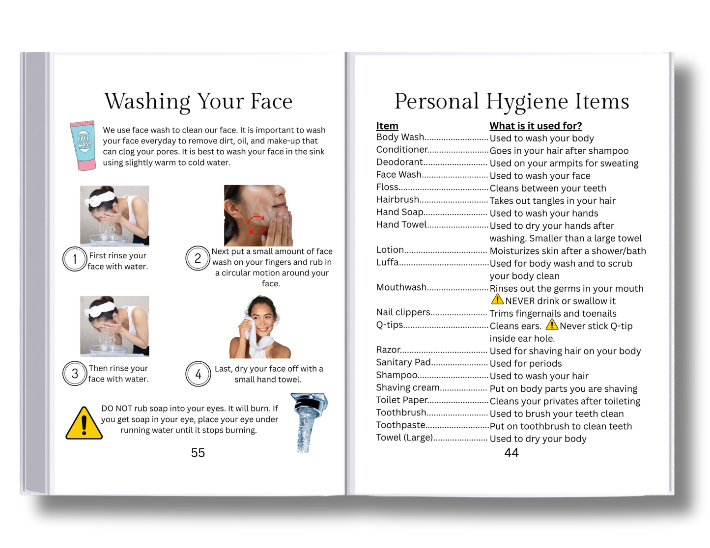 Life Skills Workbook- Male/Female- Independent Living
