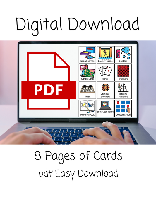 Toys & Games- picture cards, Digital Download