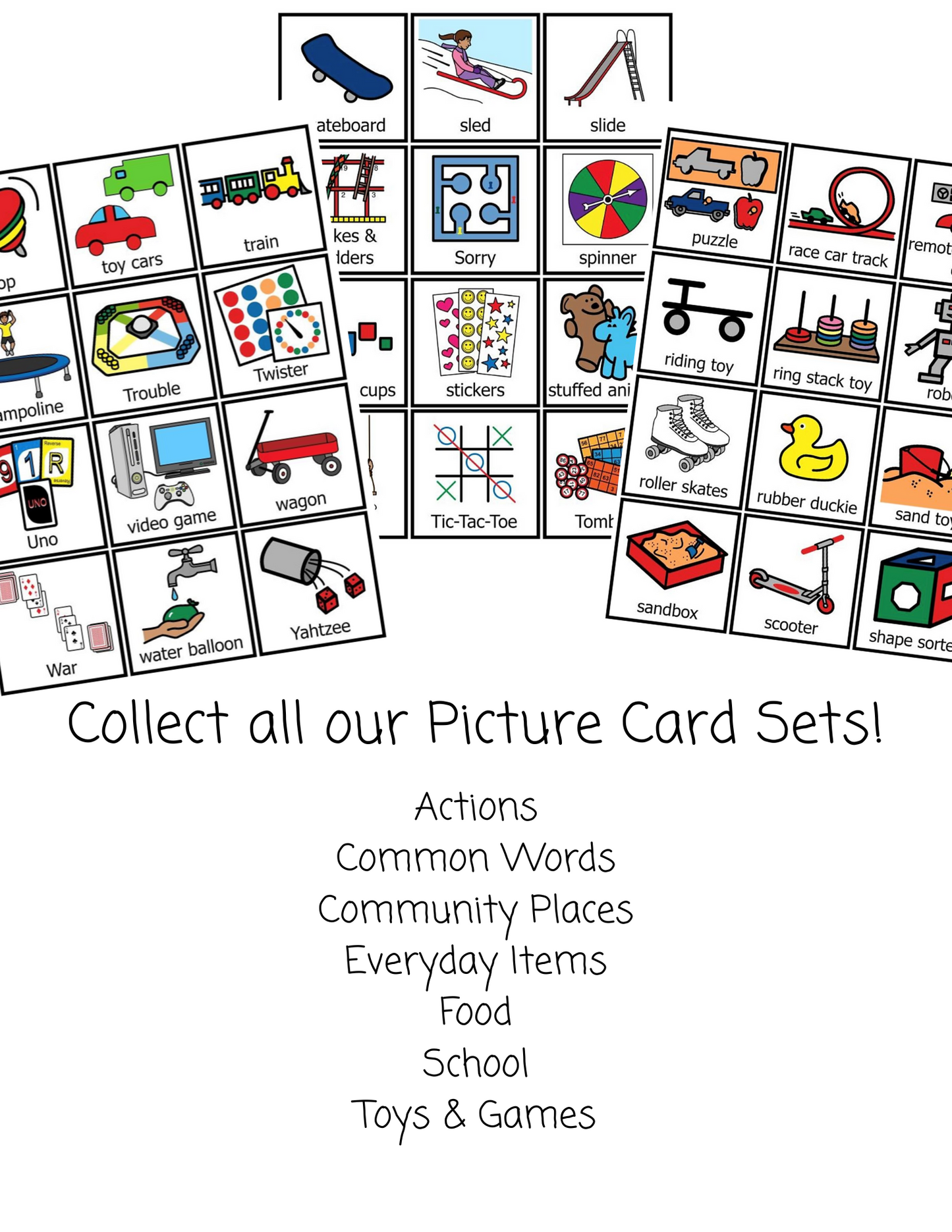 Toys & Games- picture cards, Digital Download
