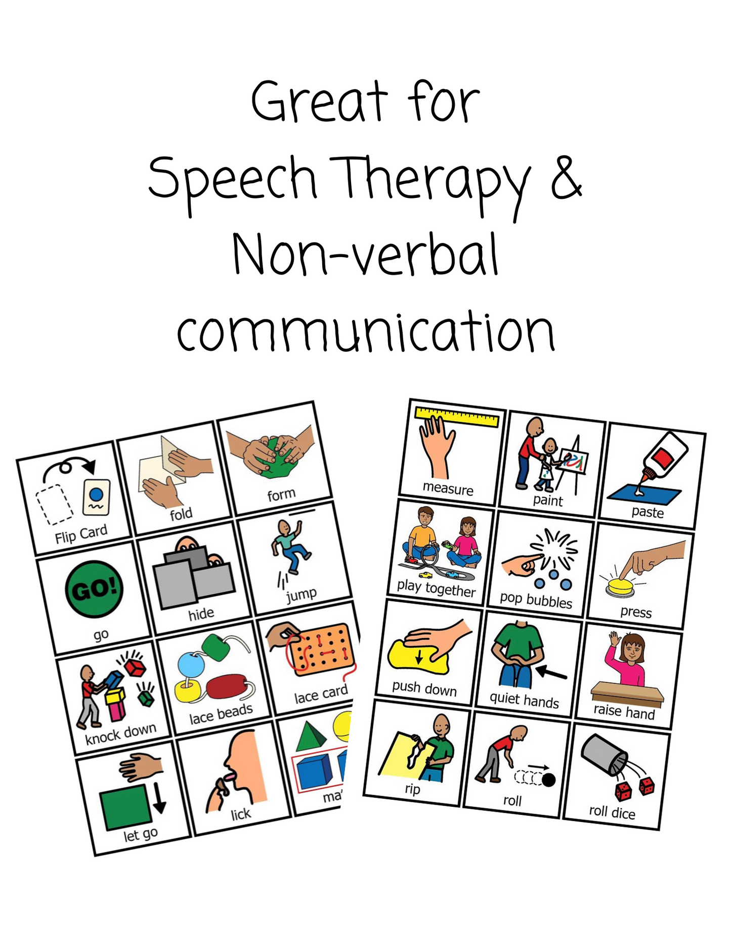Actions- picture cards, Digital Download