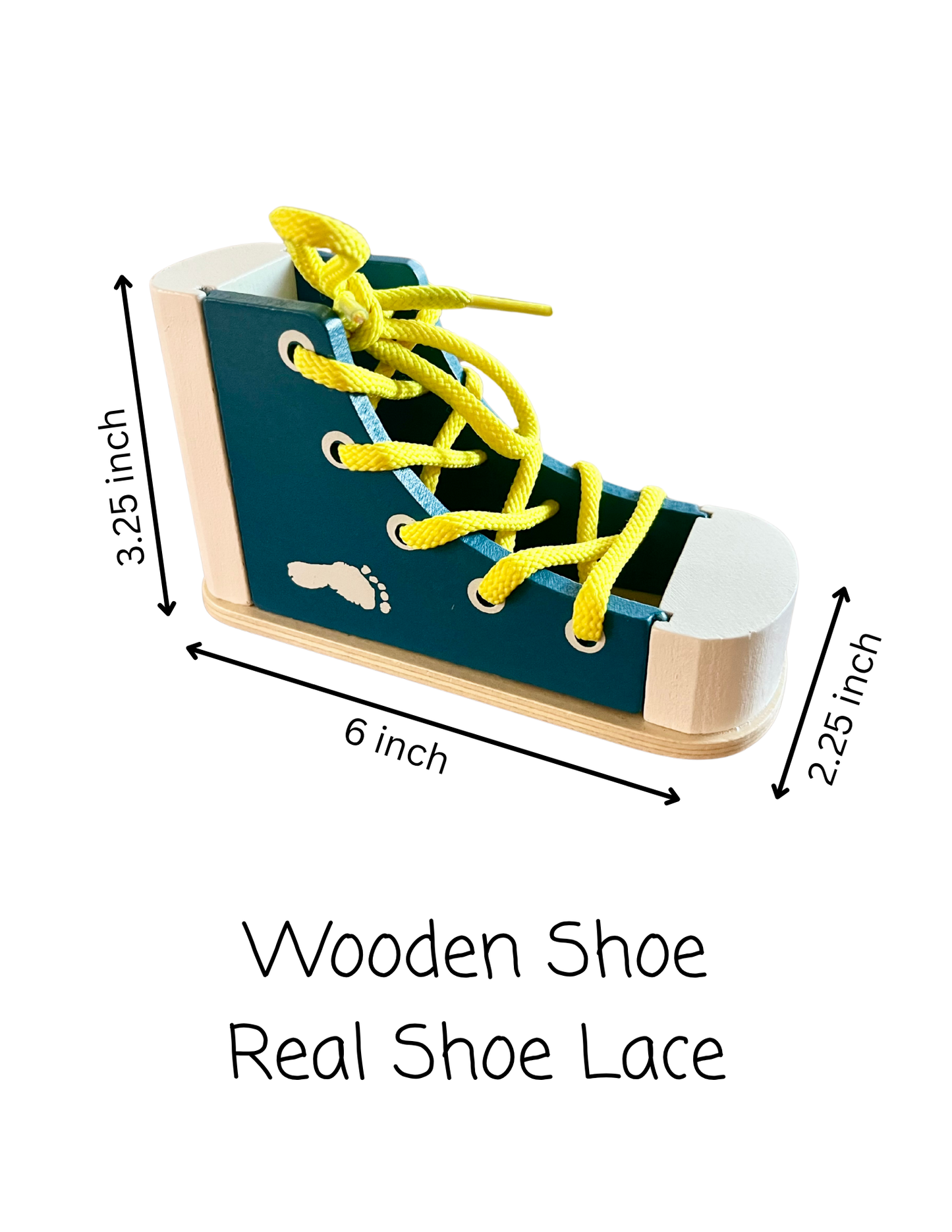 Wooden Shoe, Lace and Tie