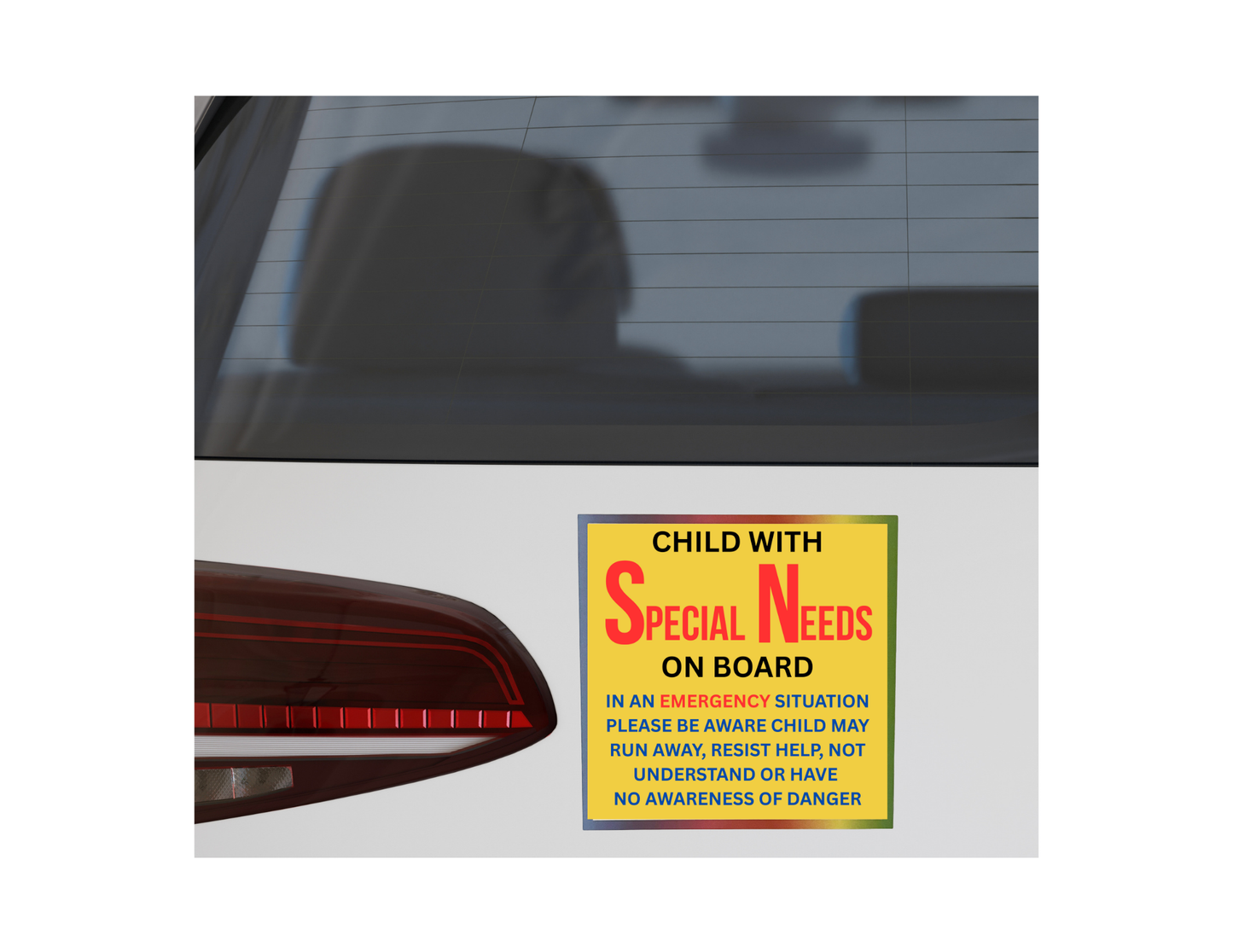 Special Needs Car Magnet