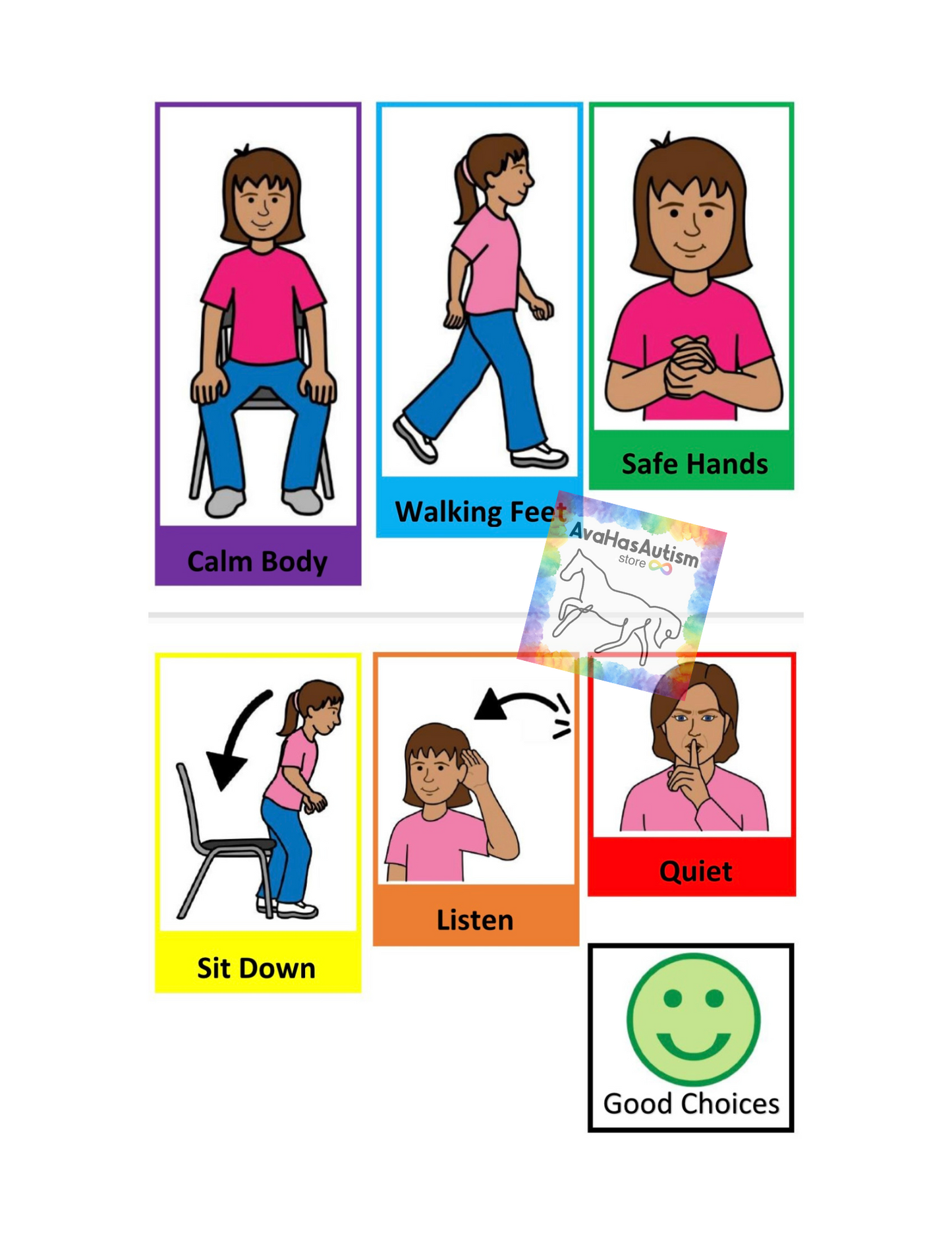Good Choices- Girl- Visual Aid Booklet