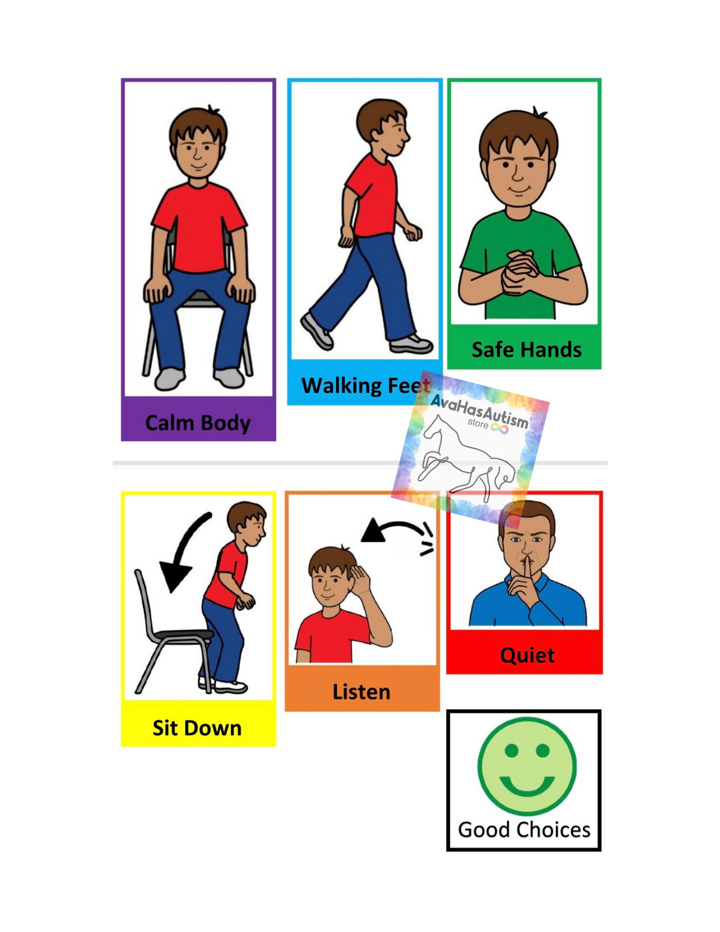 Good Choices- Boy- Visual Aid Booklet