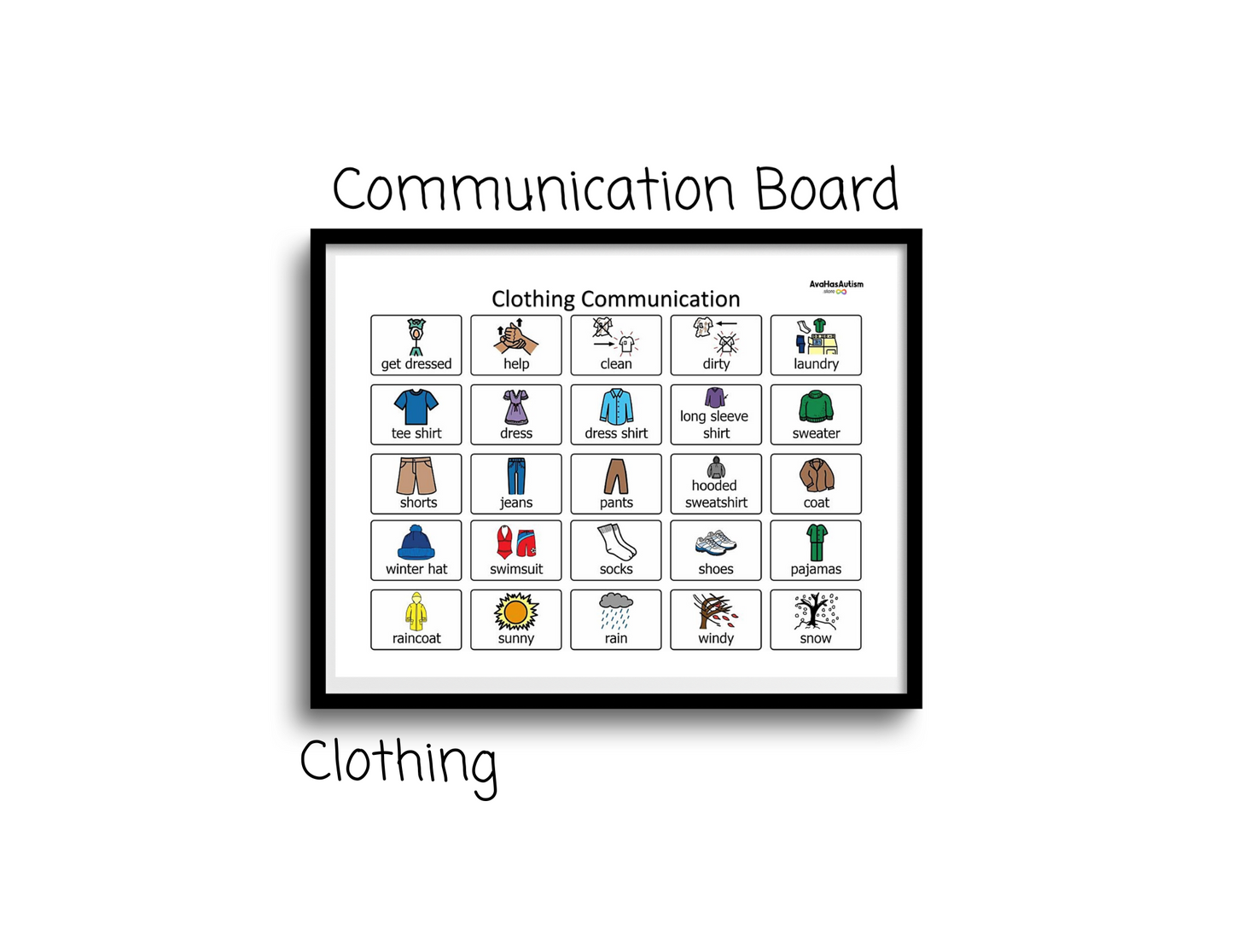 Clothing Communication Board