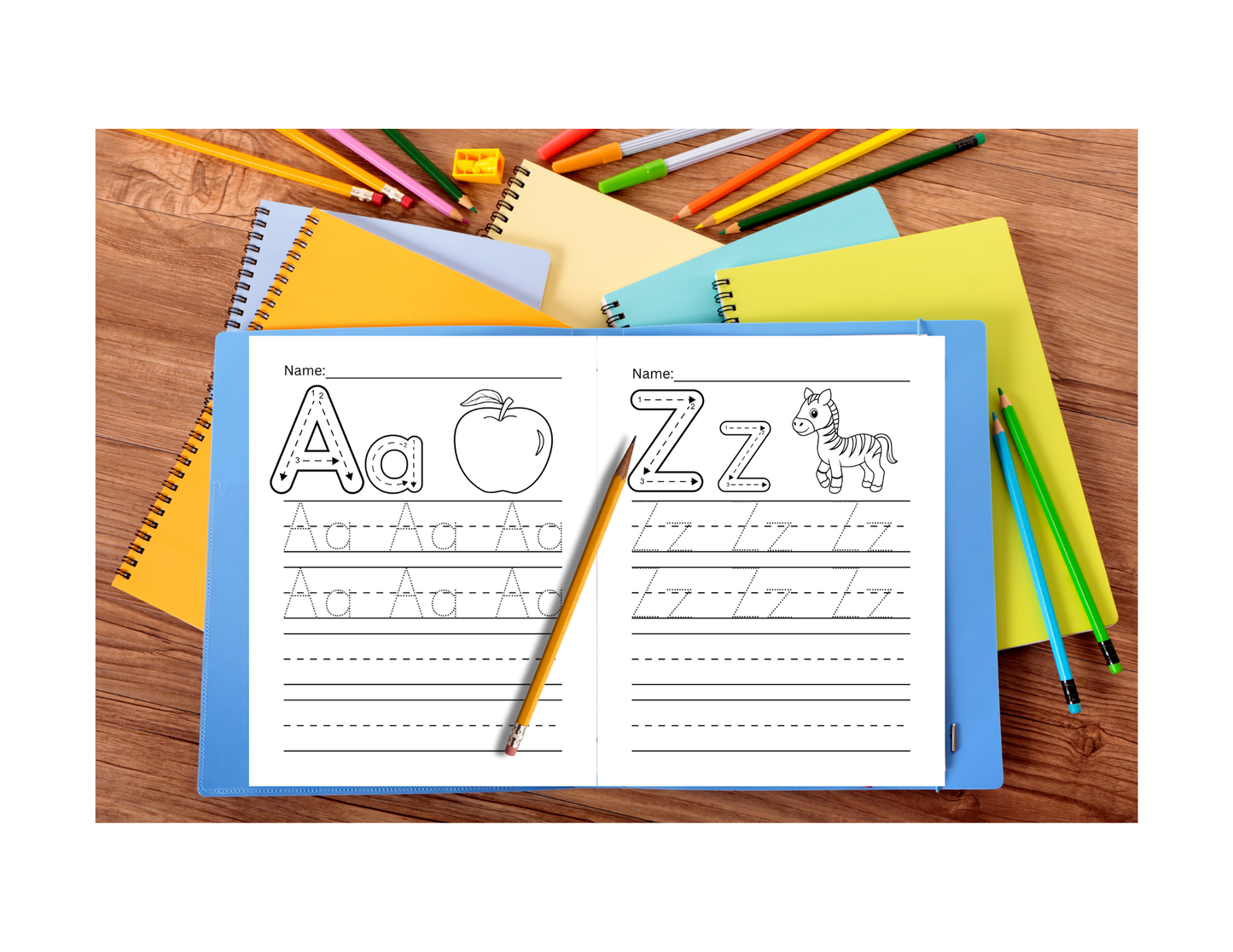 Worksheets Alphabet Writing Practice