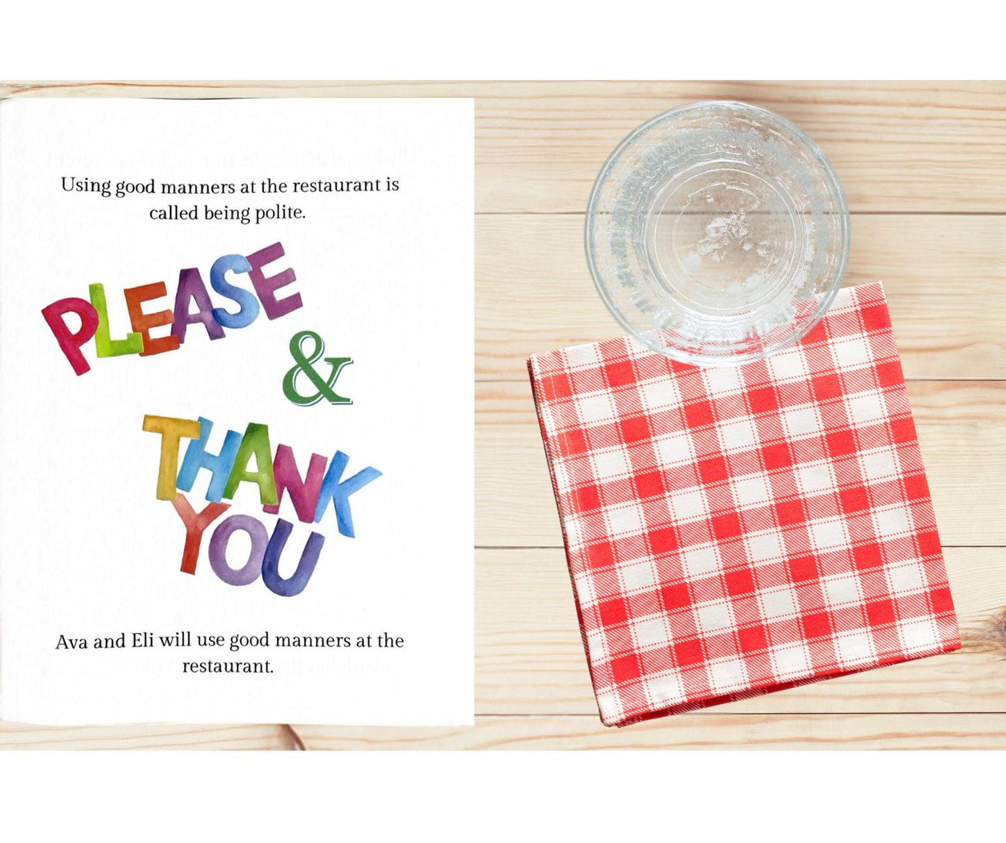 Social Story About Going to a Restaurant, Children's Paperback Book