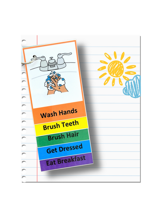 Morning Routine Visual Aid Booklet