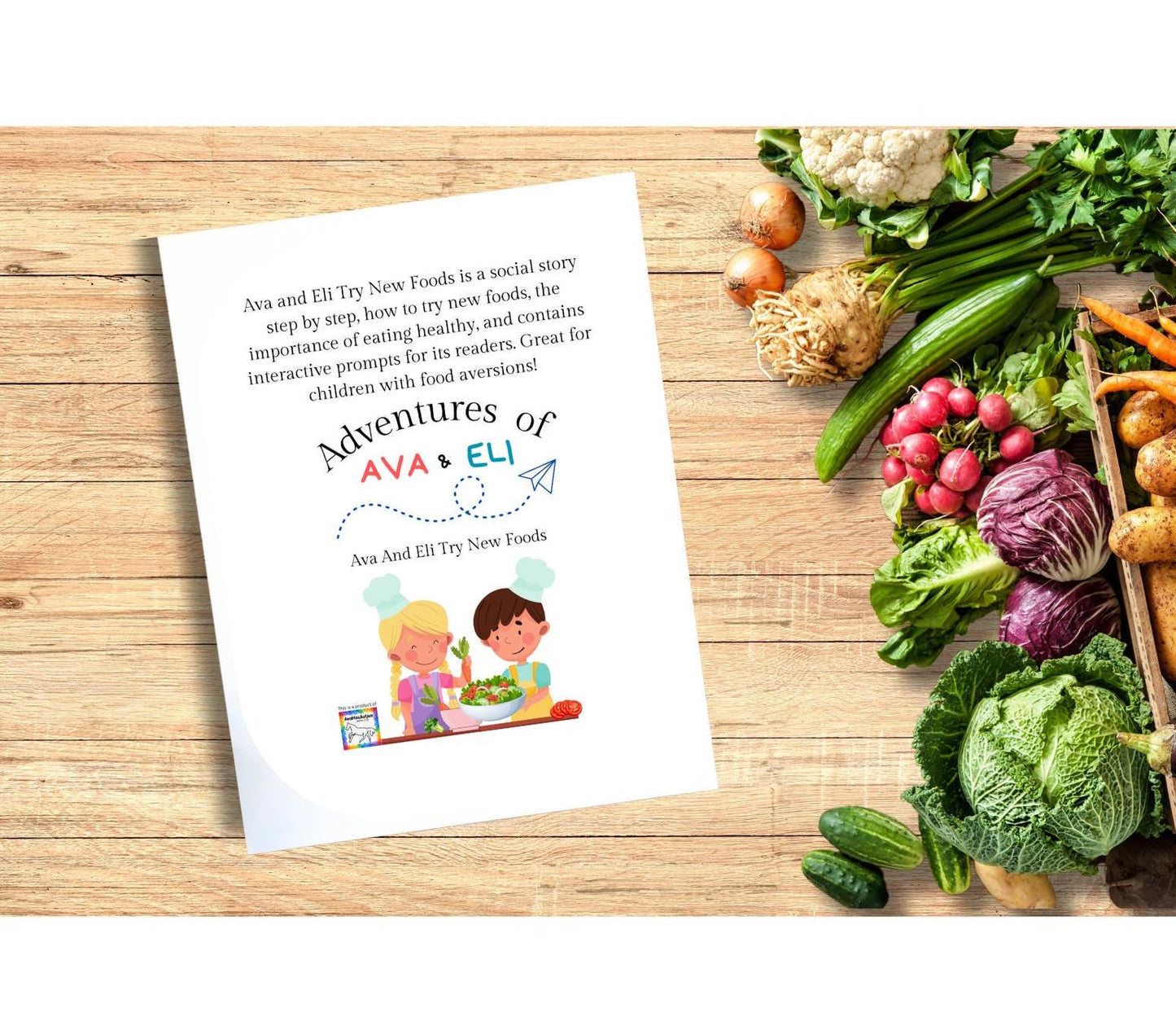 Social Story About Trying New Foods, Children's Paperback Book