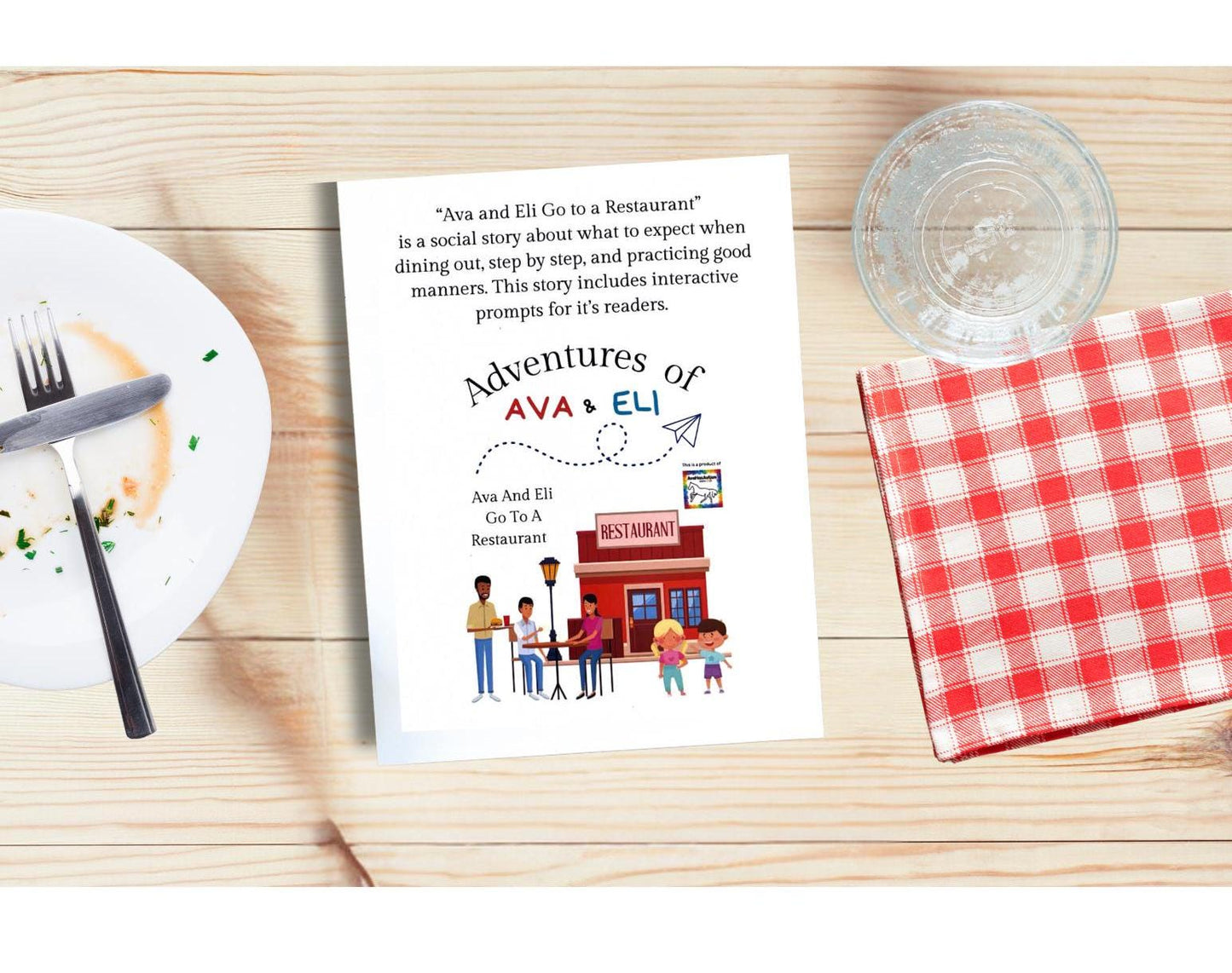 Social Story About Going to a Restaurant, Children's Paperback Book