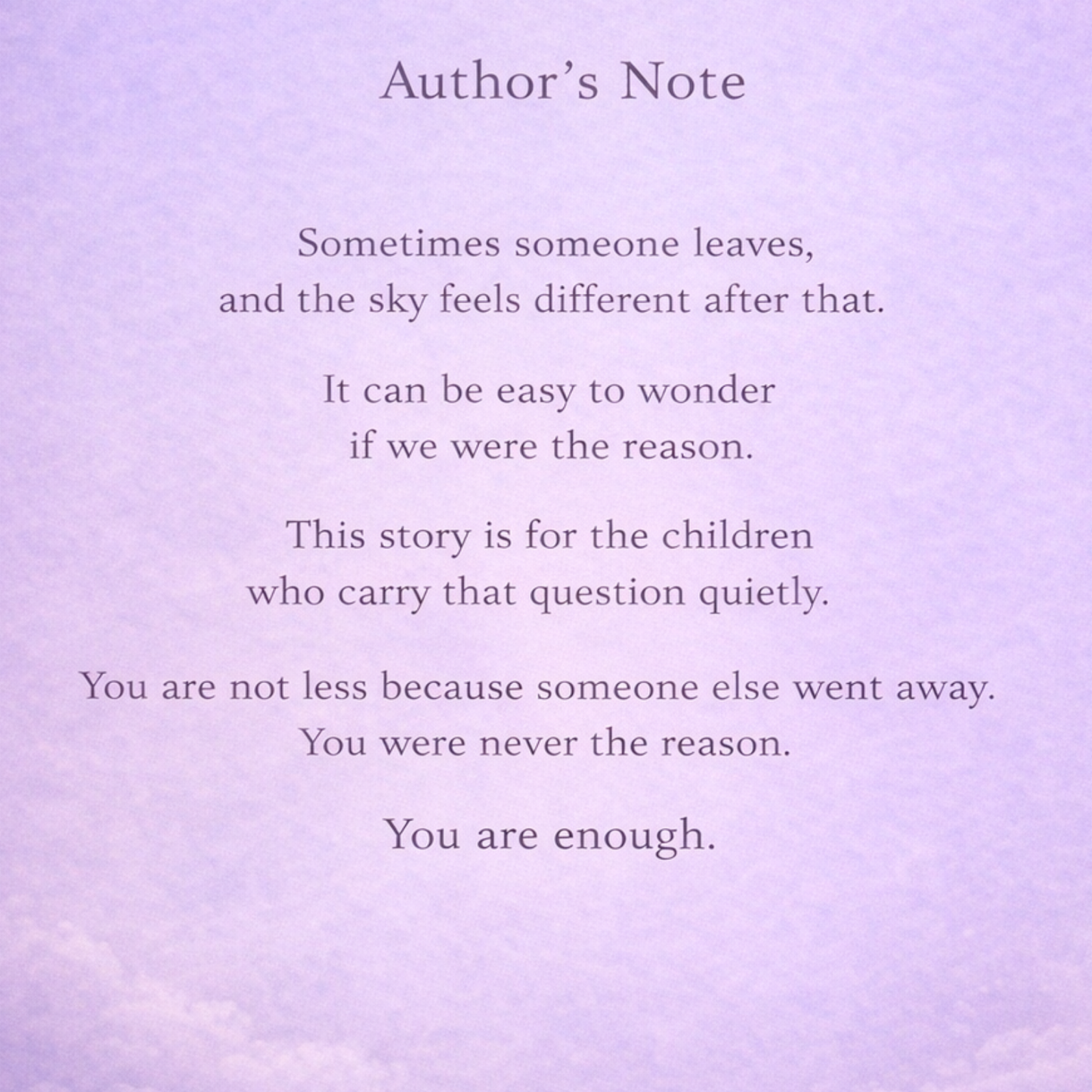 The Star in Our Quiet Sky – A Gentle Story About Being Enough, Paperback Book