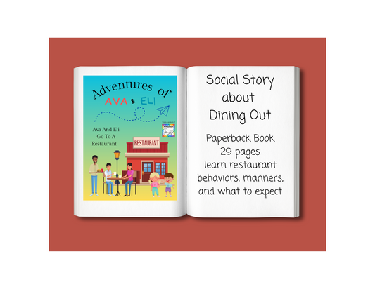 Social Story About Going to a Restaurant, Children's Paperback Book