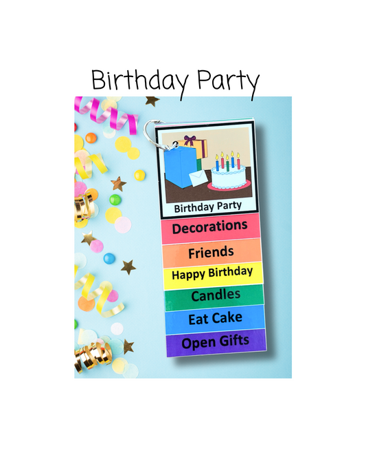 Birthday Party Visual Aid Booklet