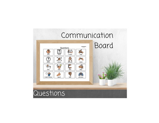 Questions Communication Board