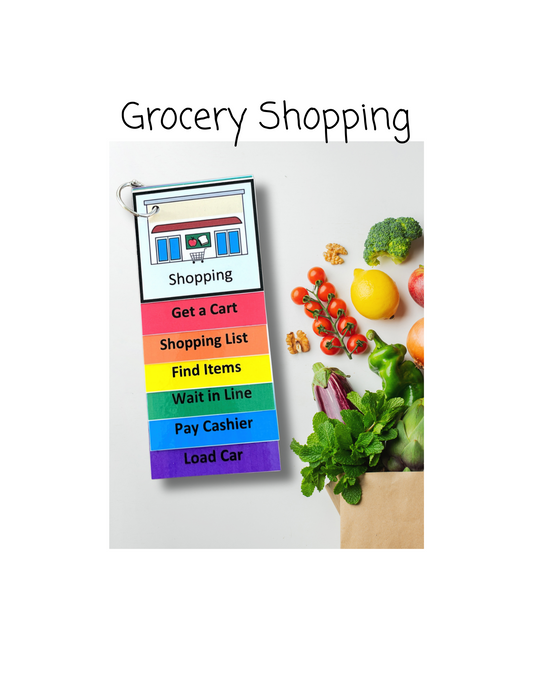 Grocery Shopping Visual Aid Booklet