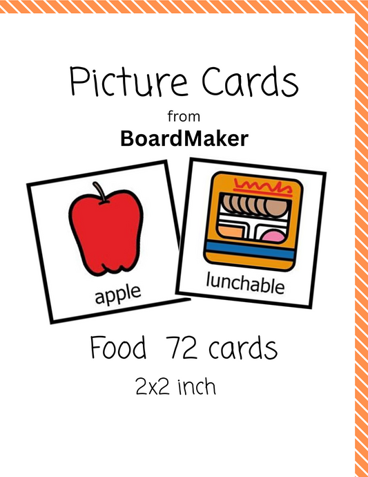 Food- picture cards, Digital Download