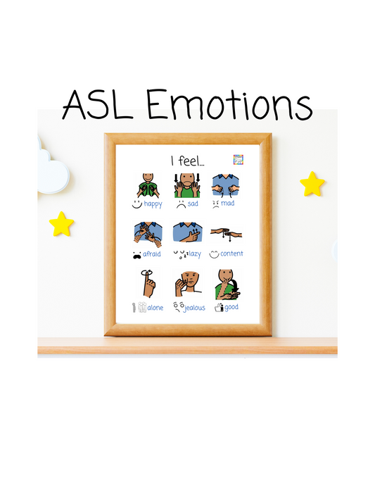 ASL- Emotions Sign Language Board