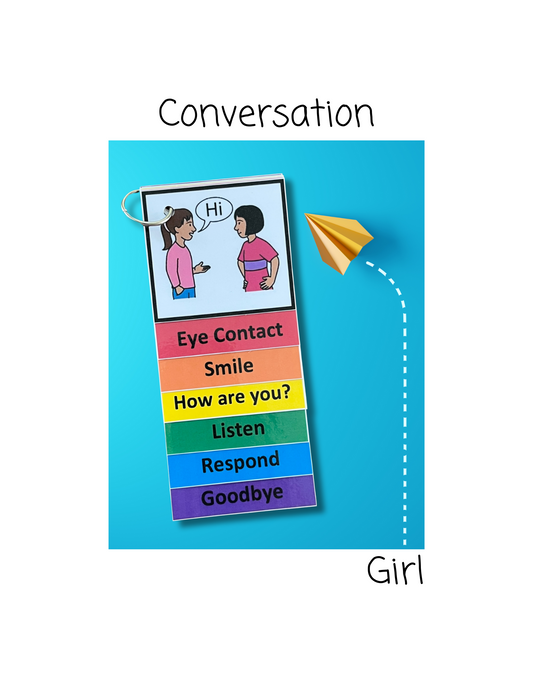 Conversation Visual Aid Booklet for Girl