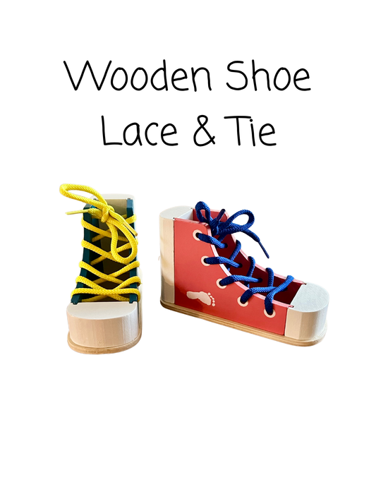 Wooden Shoe, Lace and Tie