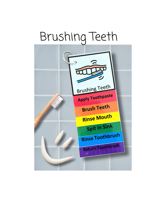 Brushing Teeth Visual Aid Booklet