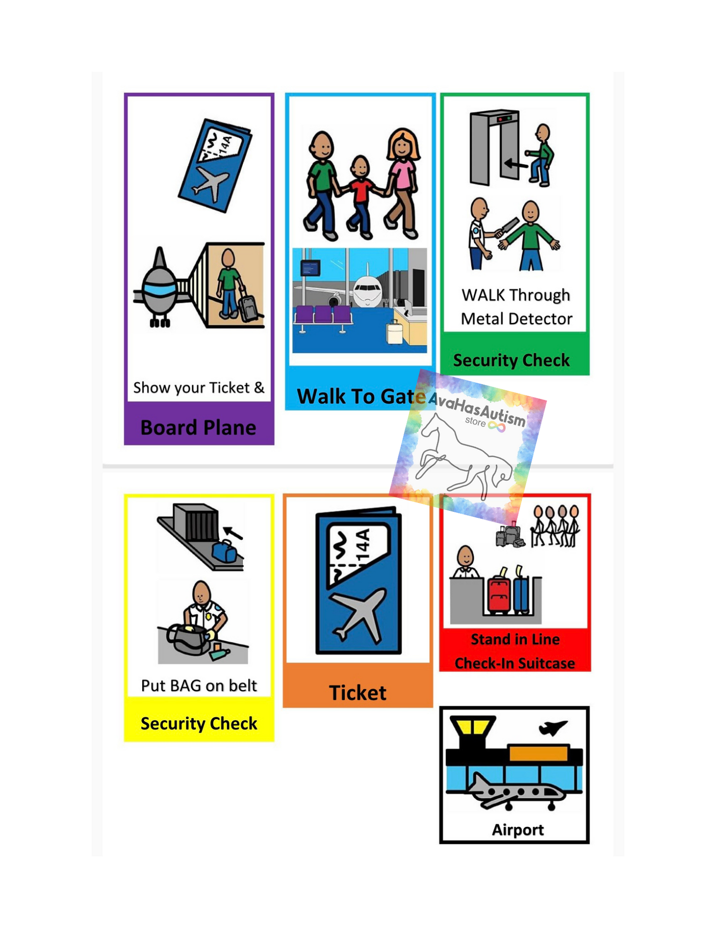 Airport Travel Visual Aid Booklet