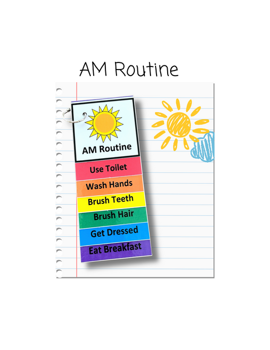 Morning Routine Visual Aid Booklet