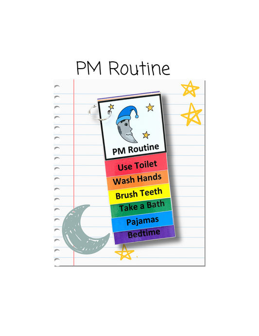 Night Time Routine Visual Aid Booklet