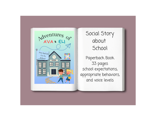 Social Story About Going to School, Children's Paperback Book