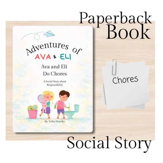 Social Story About Responsibility and Chores, Children's Paperback Book and Activity Pack