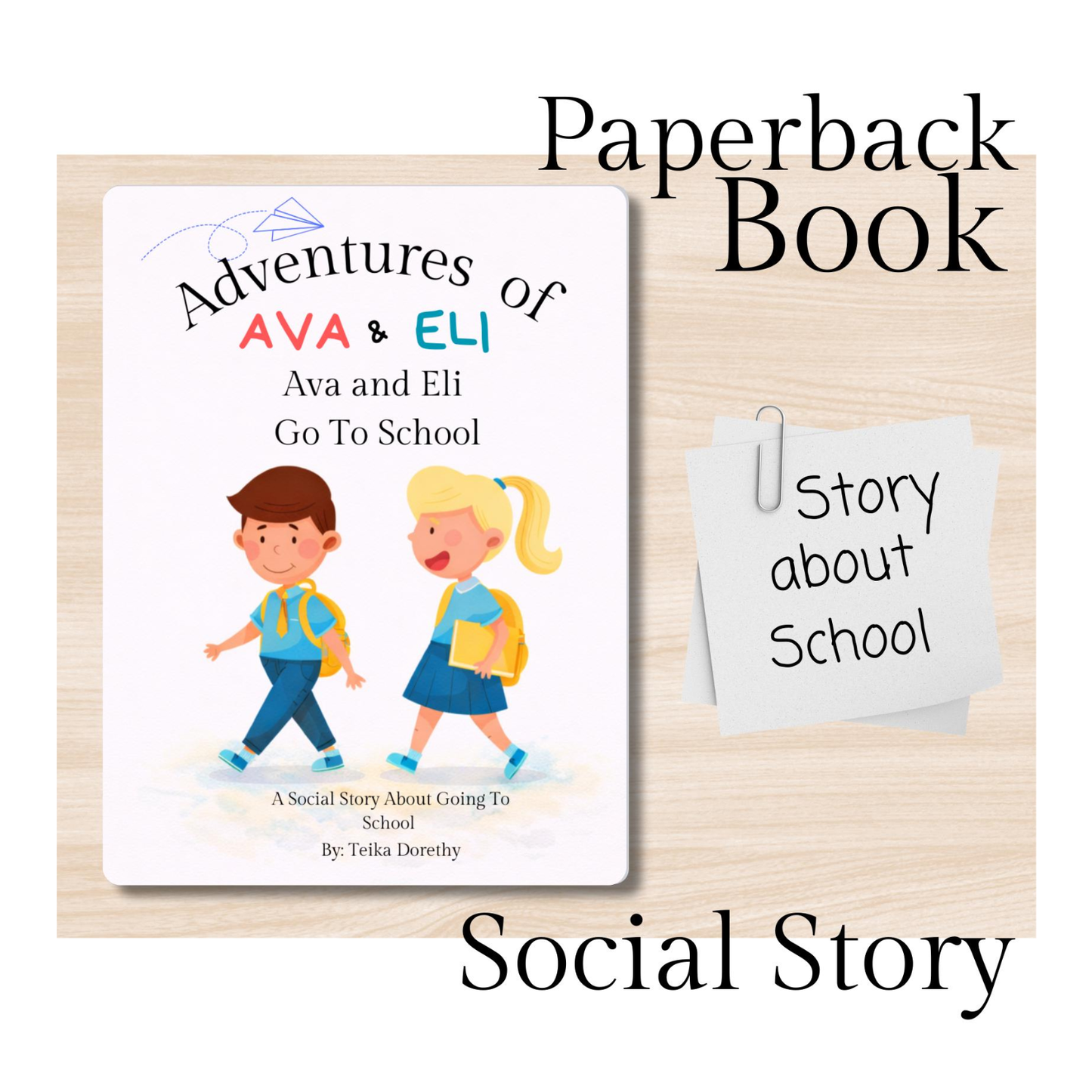 Storybook Social Story About Going to School and Activity Pack