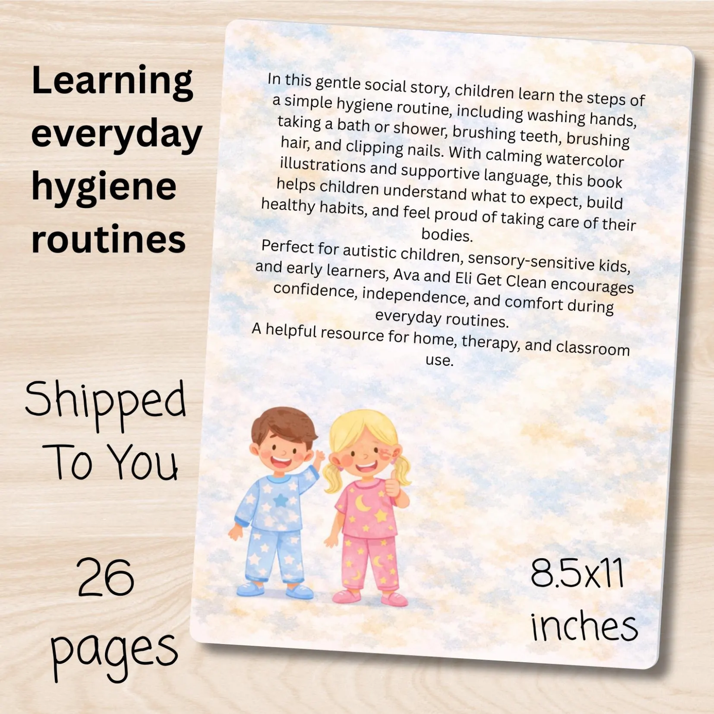 Social Story About Personal Hygiene, Children's Paperback Book