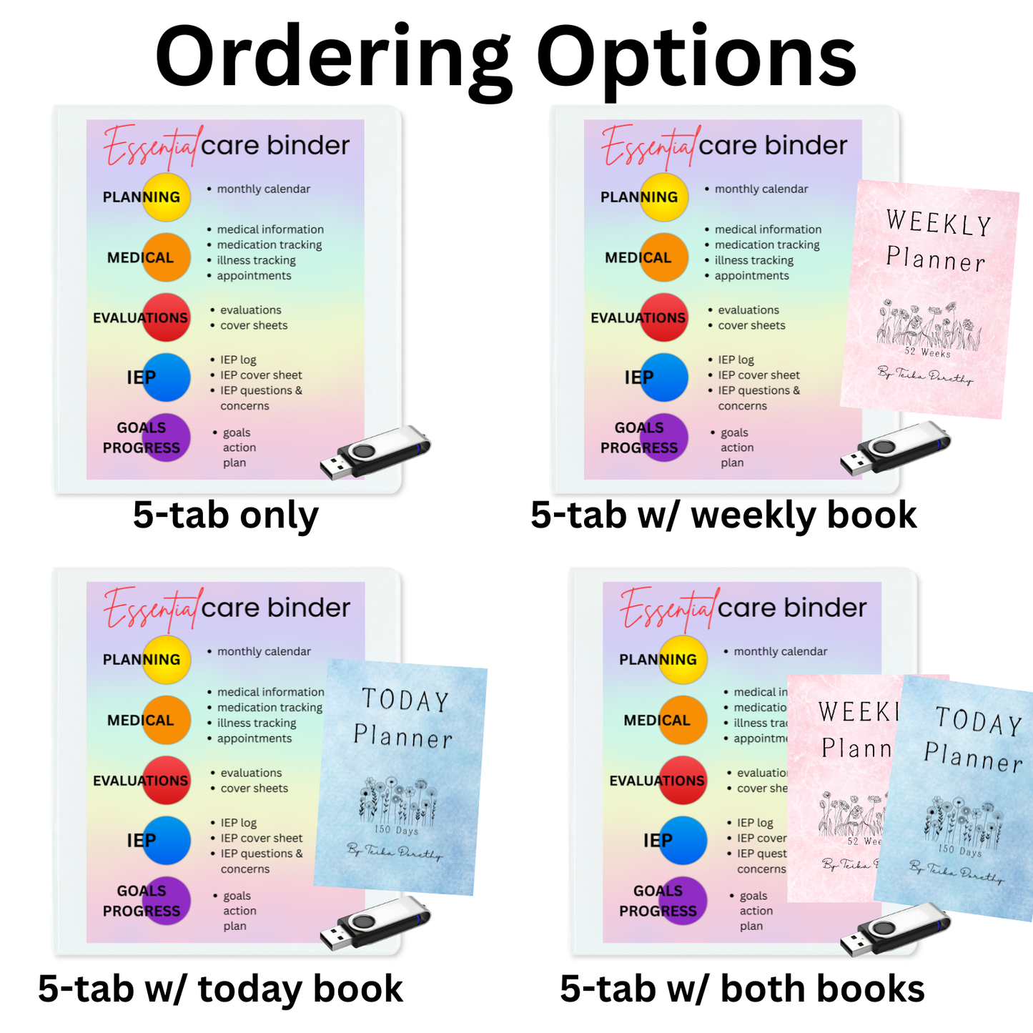 Special Needs Care Binder for IEP Meetings, Doctor Appointments, Therapy, Tracking, and Much More