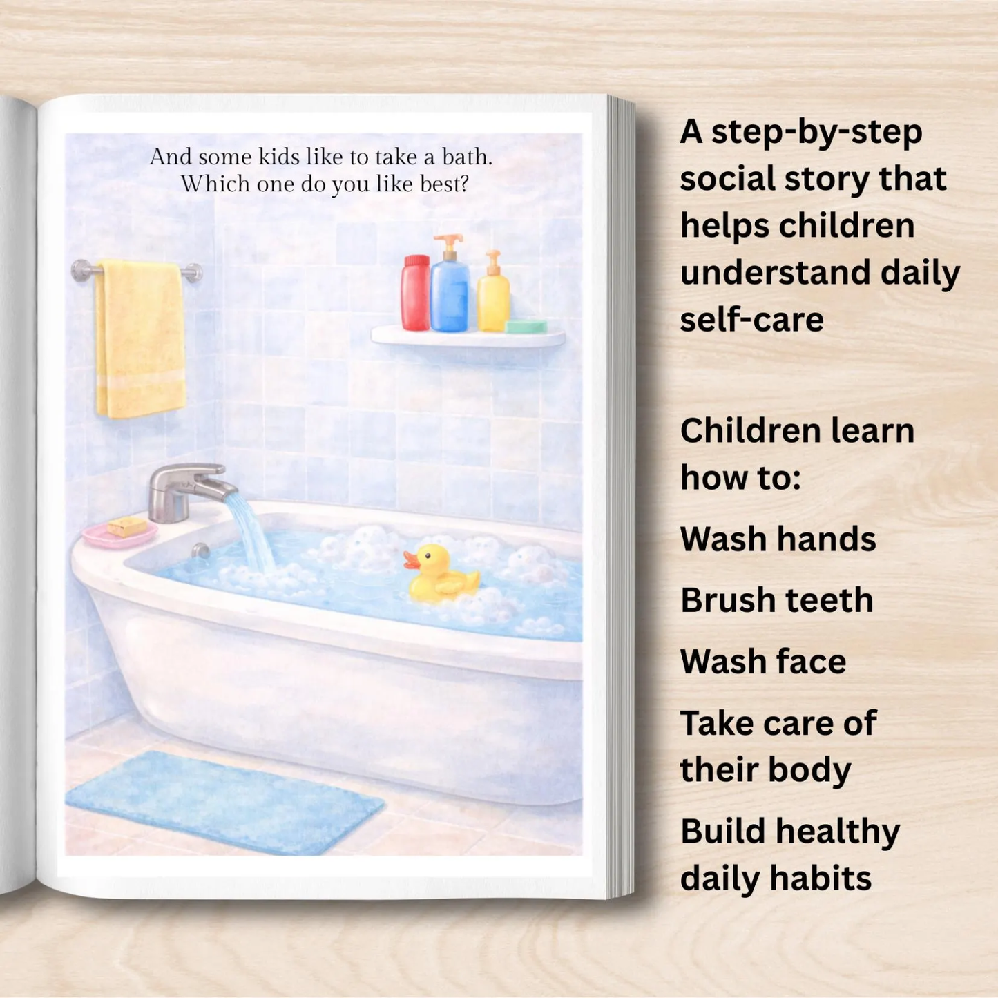 Social Story About Personal Hygiene, Children's Paperback Book