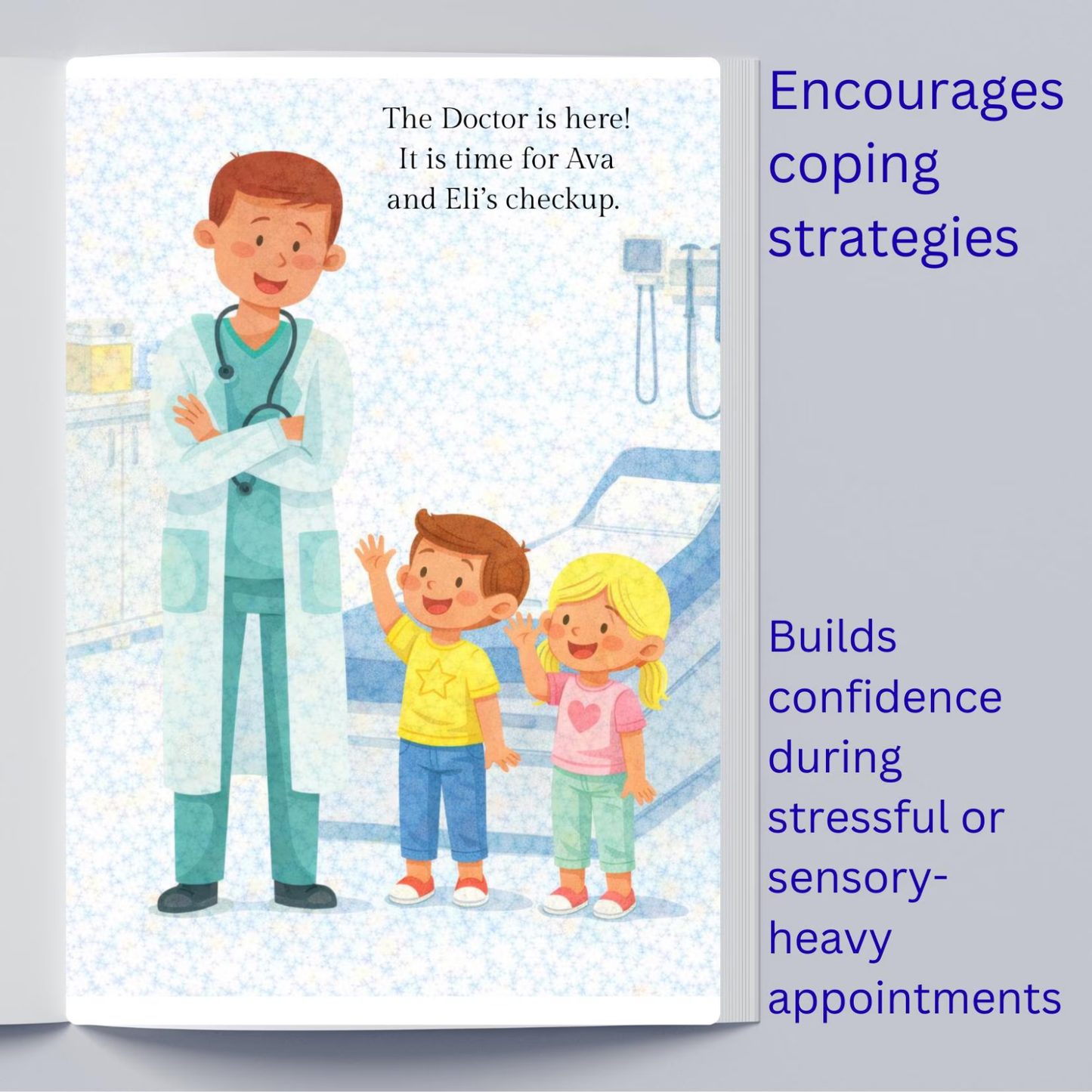 Social Story About Going To The Doctor Paperback Book and Activity Pack
