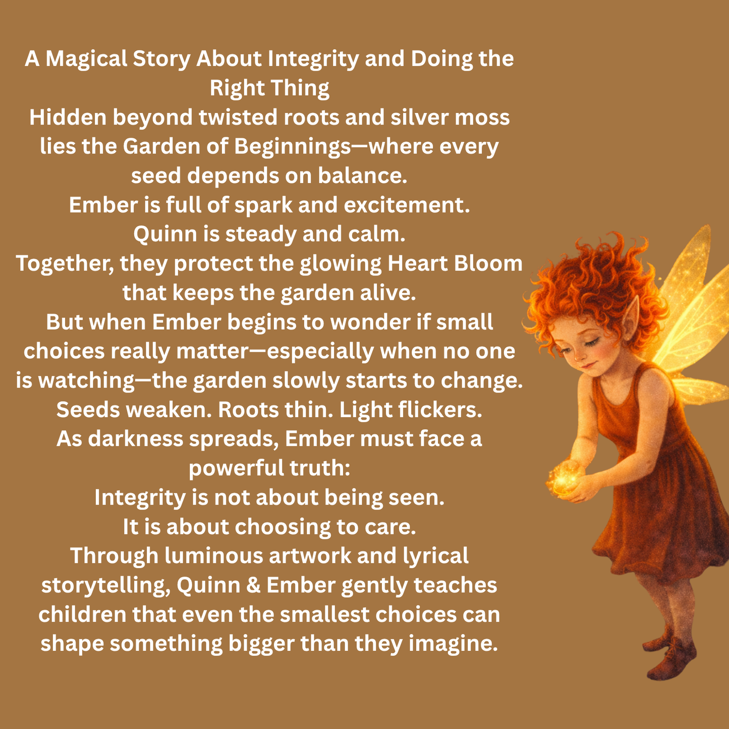 The Garden of Beginnings – A Gentle Story About Integrity and Choices, Paperback Book
