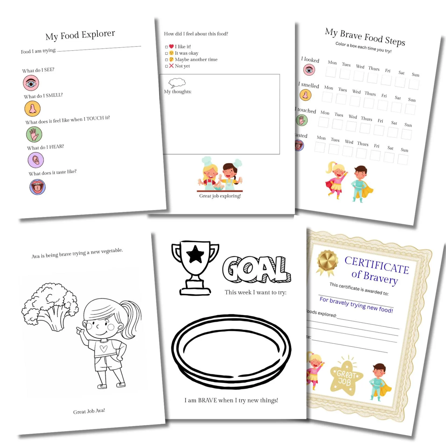 Social Story About Trying New Foods, Paperback Book and Activity Pack