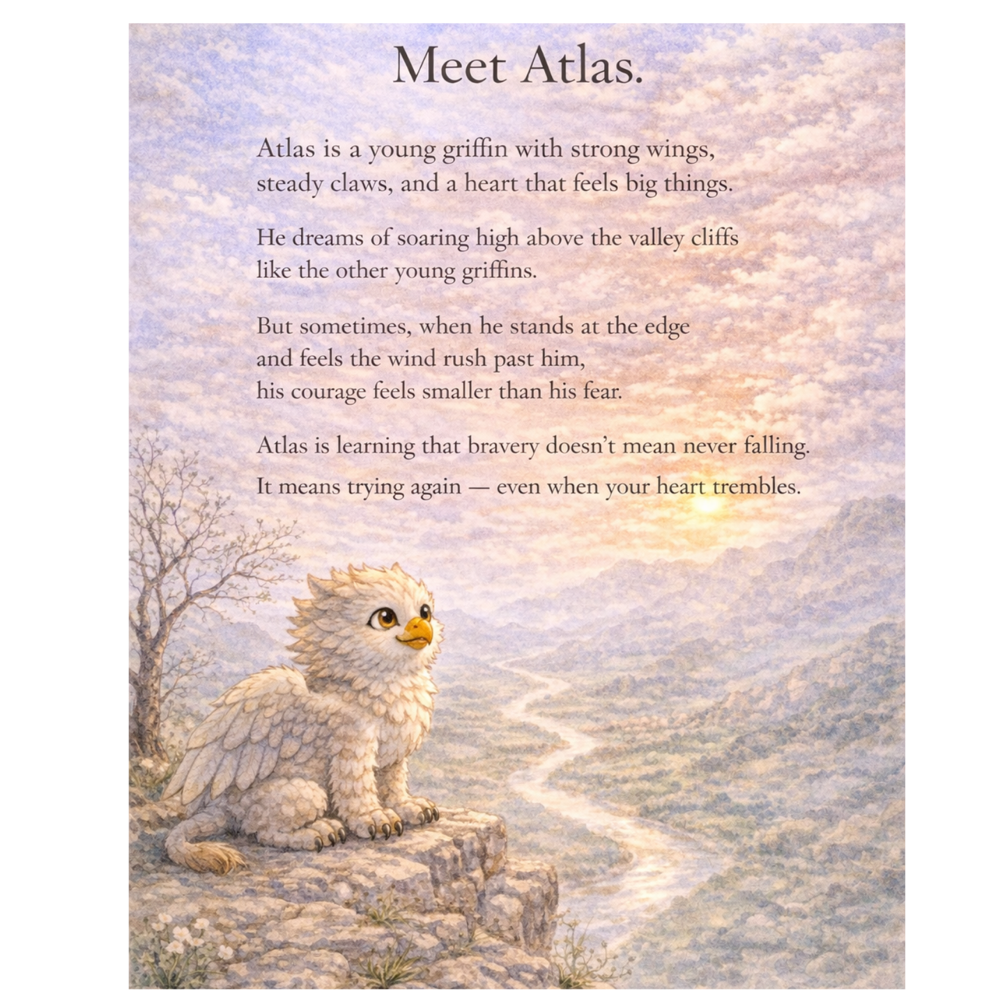 The Griffin Who Feared Falling – A Gentle Story About Courage and Trying Again