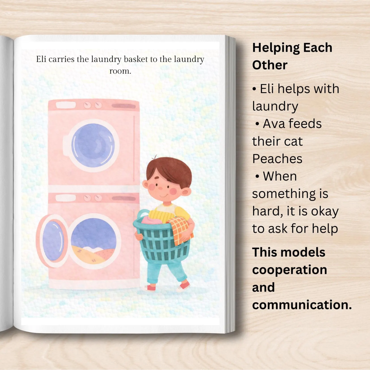 Social Story About Responsibility and Chores, Children's Paperback Book and Activity Pack