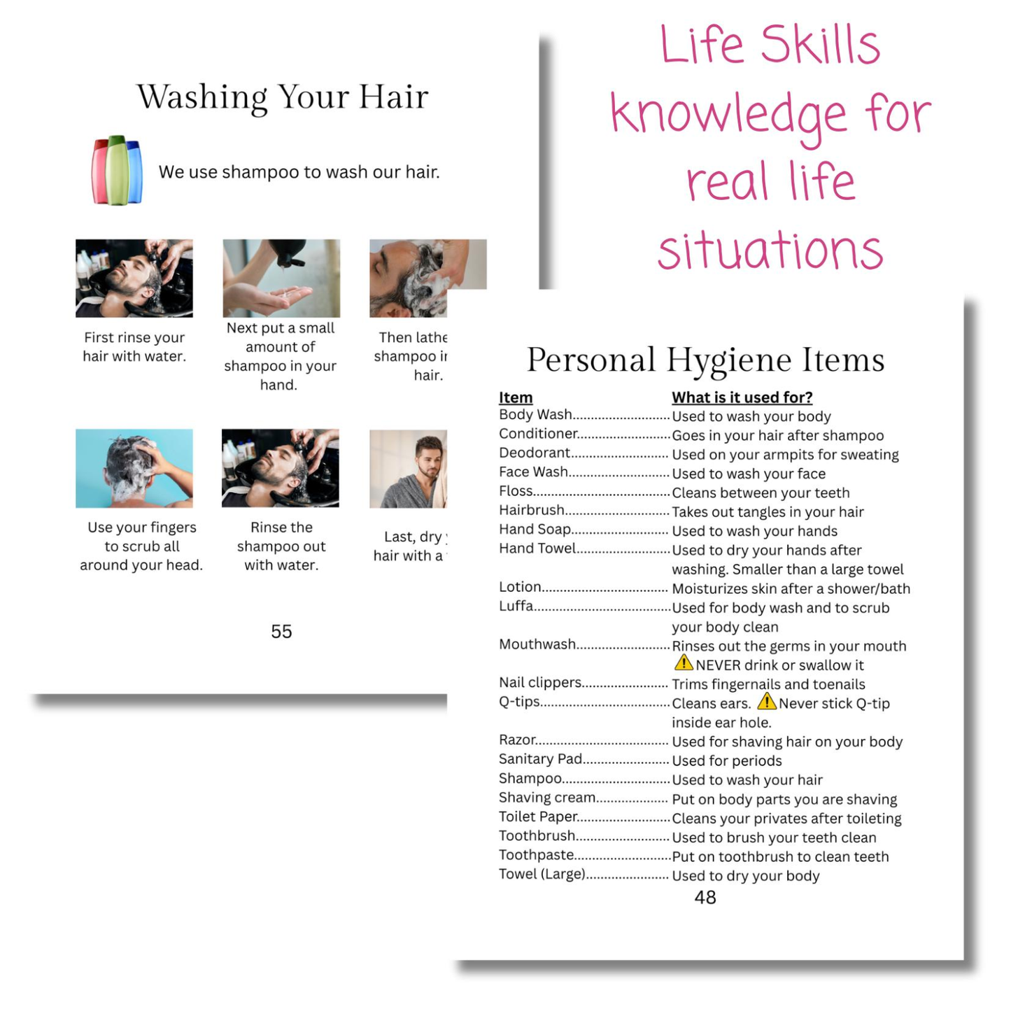 Autism Life Skills Workbook for Teen Boys & Young Adults, Independent Living Guide complete with IEP Goals for Special Needs Transition