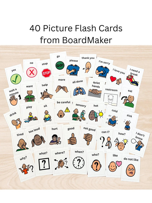 Communication Flashcards from Boardmaker, 40 count