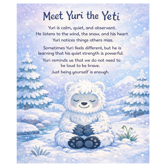 Yuri the Yeti – A Gentle Story About Quiet Strength and Being Yourself, Paperback Book